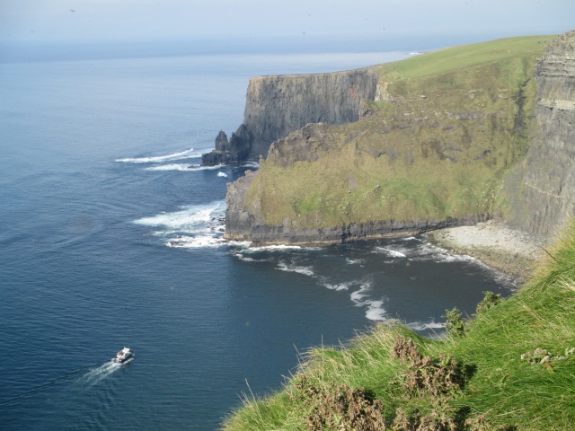 Tour boat at the Cliffs of Moher